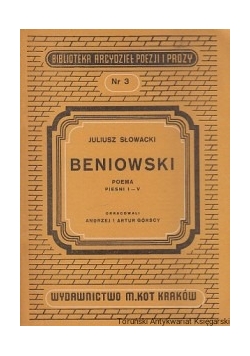 Beniowski Poema Pieśni I- V, 1949 r.