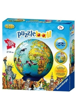 Puzzle kuliste Świat dla dzieci 108