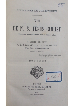 De N.S. Jesus-Christ, 1881r.