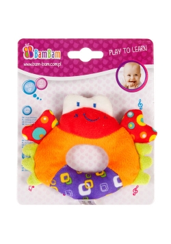 Bam bam grzechotka pluszowa krab