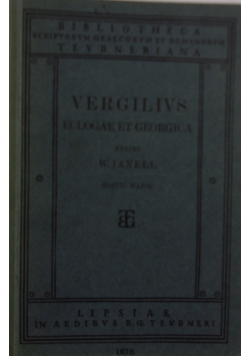Vergilivs Eclogae Et Georgica, 1930 r.