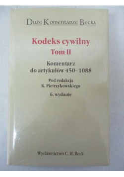 Kodeks cywilny, Tom 2. Komentarz do art. 450-1088, DKB