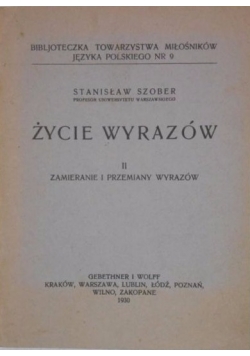 Życie wyrazów 1930 r.