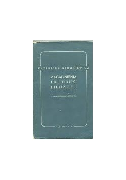 Zagadnienia i kierunki filozofii-1949r