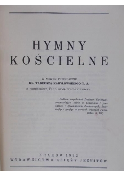 Karyłowski Tadeusz - Hymny kościelne, 1932 r.