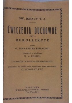 Ćwiczenia Duchowne, 1906r.