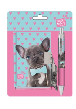 Zestaw pamiętnik z długopisem Studio Pets