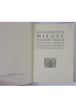Miłość, 1911r.