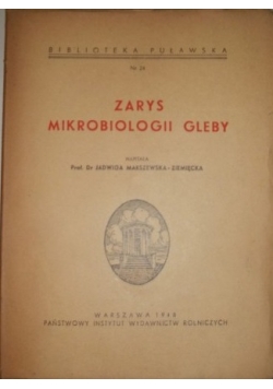 Zarys mikrobiologii gleby, 1948 r.