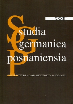 Studia Germanica Posnaniensia XXXIII