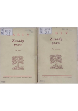 Zasady praw - Tom I i II