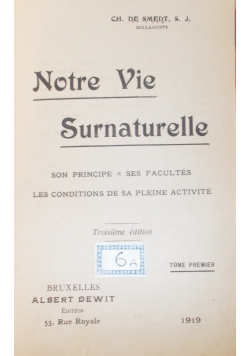 Nore Vie Surnaturelle, 1919 r.