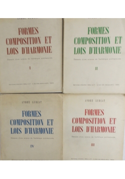 Formes composition et lois d'harmonie, Tom I-IV
