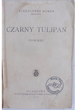 Czarny Tulipan, 1928 r.