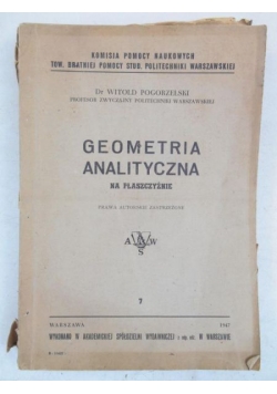 Geometria analityczna, 1947 r.