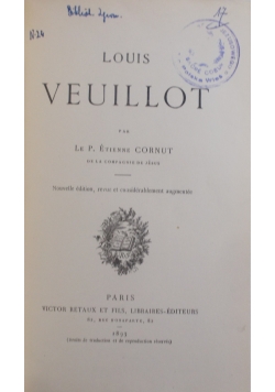 Louis Veuillot, 1893 r.