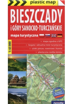 Bieszczady i Góry Sanocko-Turczańskie 1:65 000 mapa turystyczna