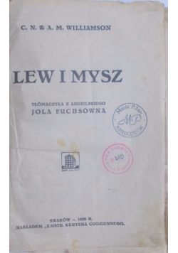 Lew i mysz, 1928 r.