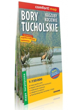 Bory Tucholskie, Kaszuby, Kociewie comfort! map laminowana mapa turystyczna 1:150 000