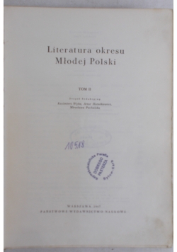 Literatura Okresu Młodej Polski