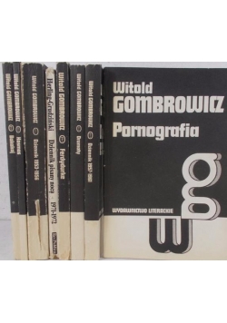 Witold Gombrowicz zestaw 8 książek