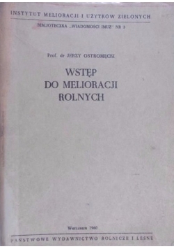 Wstęp do melioracji rolnych