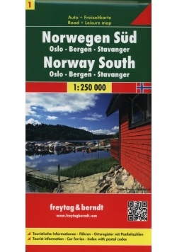 Norwegia część południowa mapa 1:250 000
