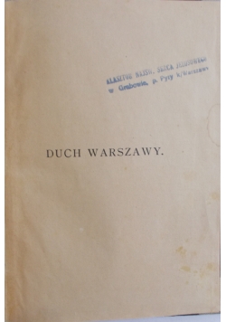 Duch Warszawy, 1921 r.