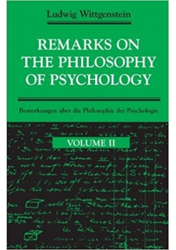 Remarks on the philosophy of psychology, tom 2
