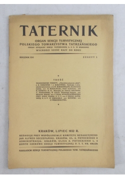 Taternik rocznik XVI, 1932