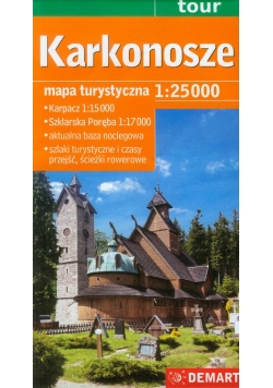 Karkonosze mapa turystyczna 1:25 000