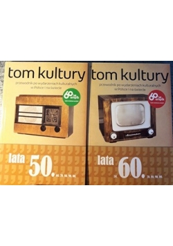 Zestaw 2 książek ,Tom kultury , lata 50 , lata 60