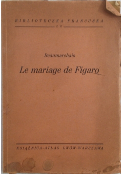 Le  mariage de Figaro, 1938