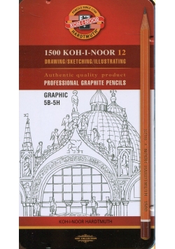 Ołówek grafitowy 1502/III Graphic 5B-5H 12 sztuk