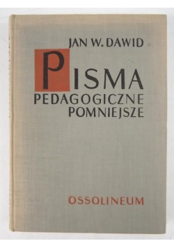 Dawid Jan Władysław - Pisma pedagogiczne pomniejsze