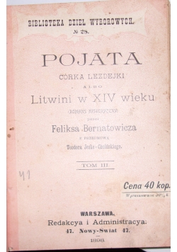Pojata, 1898 r.
