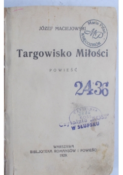 Targowisko Miłości, 1929 r.