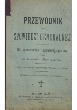 Przewodnik do spowiedzi generalnej, 1908 r.