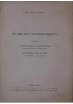 Liturgia sakramentów świętych cz.1