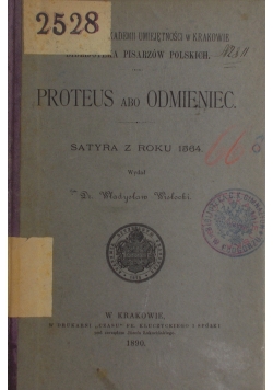 Proteus abo odmieniec, 1890r