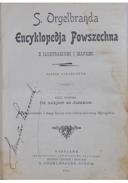 Encyklopedia powszechna z ilustracjami i mapami, 1911r.
