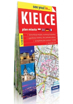 Kielce plan miasta 1:15 000