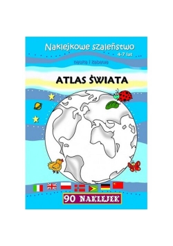Atlas świata Naklejkowe szaleństwo