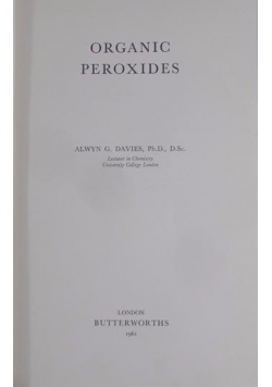 Organic Peroxides