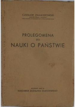 Nauka o Państwie,1946 r.
