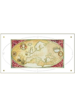 Karnet mapa Europy 12x23 + koperta