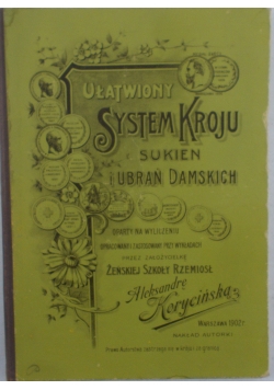 Ułatwiony system kroju, 1902r