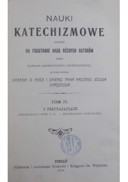 Nauki Katechizmowe , 1910 r.