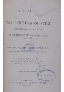 A history of the Christian Councils, rok 1872