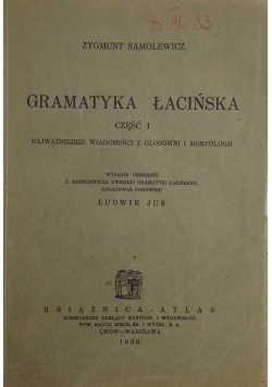 Gramatyka Łacińśka , 1930 r.